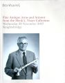 CATALOGUE of  ANTIQUE ARMS and ARMOUR from the HENK VISSER COLLECTION