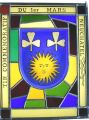 SWISS STAINED GLASS COMMEMORATIVE PANEL from NEUCHÂTEL.