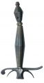 18thC. SMALLSWORD GRIP,POMMEL AND QUILLON. #7360