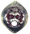 SILVER BUTT-CAP MASK FOR AN 18thC. PISTOL. #7209